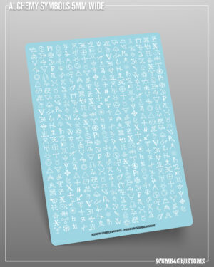 Alchemy Symbols 5mm