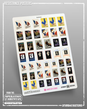 Resistance Poster Stickers