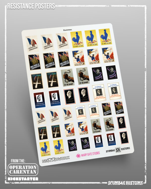 Resistance Poster Stickers