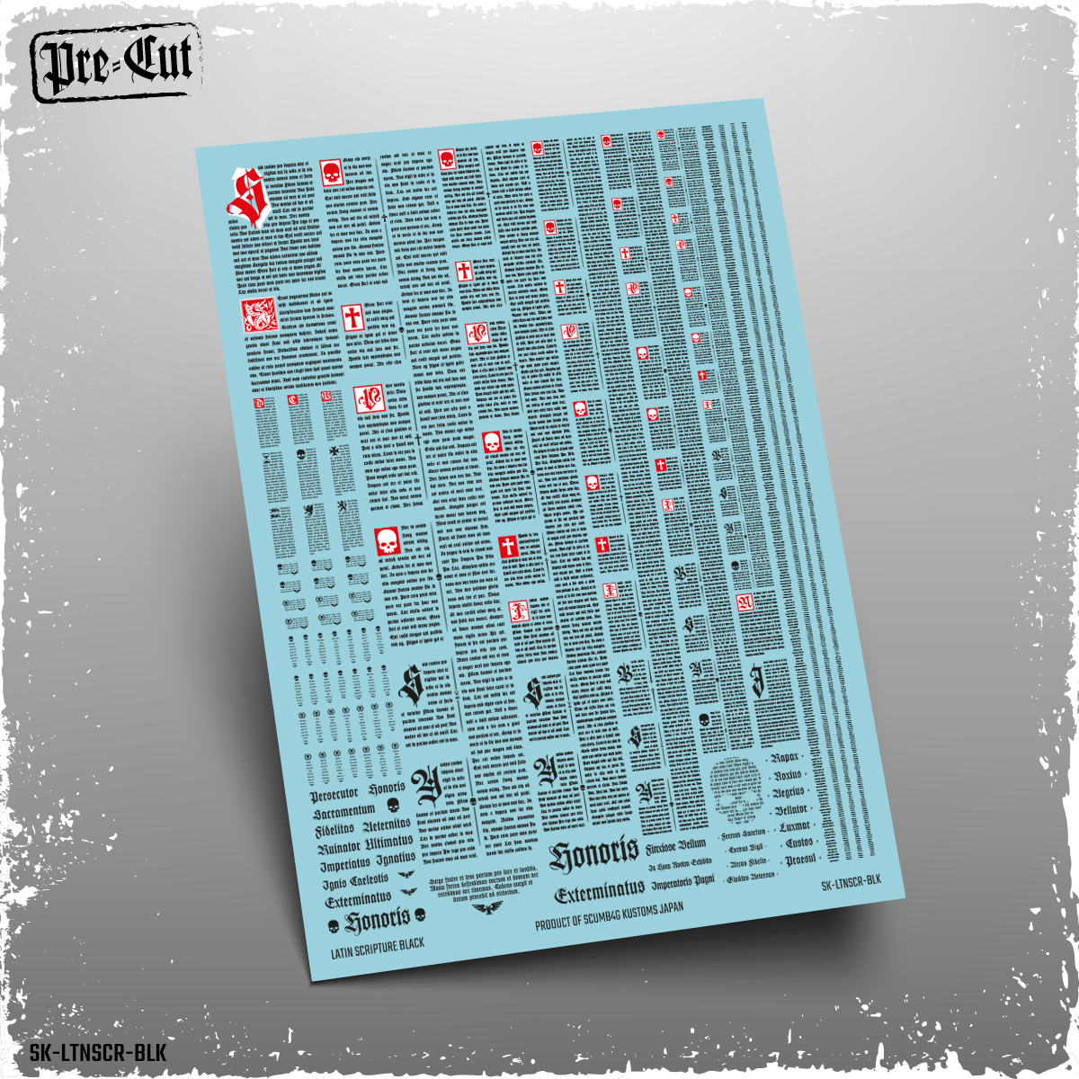 Latin Scripture (Pre-Cut)